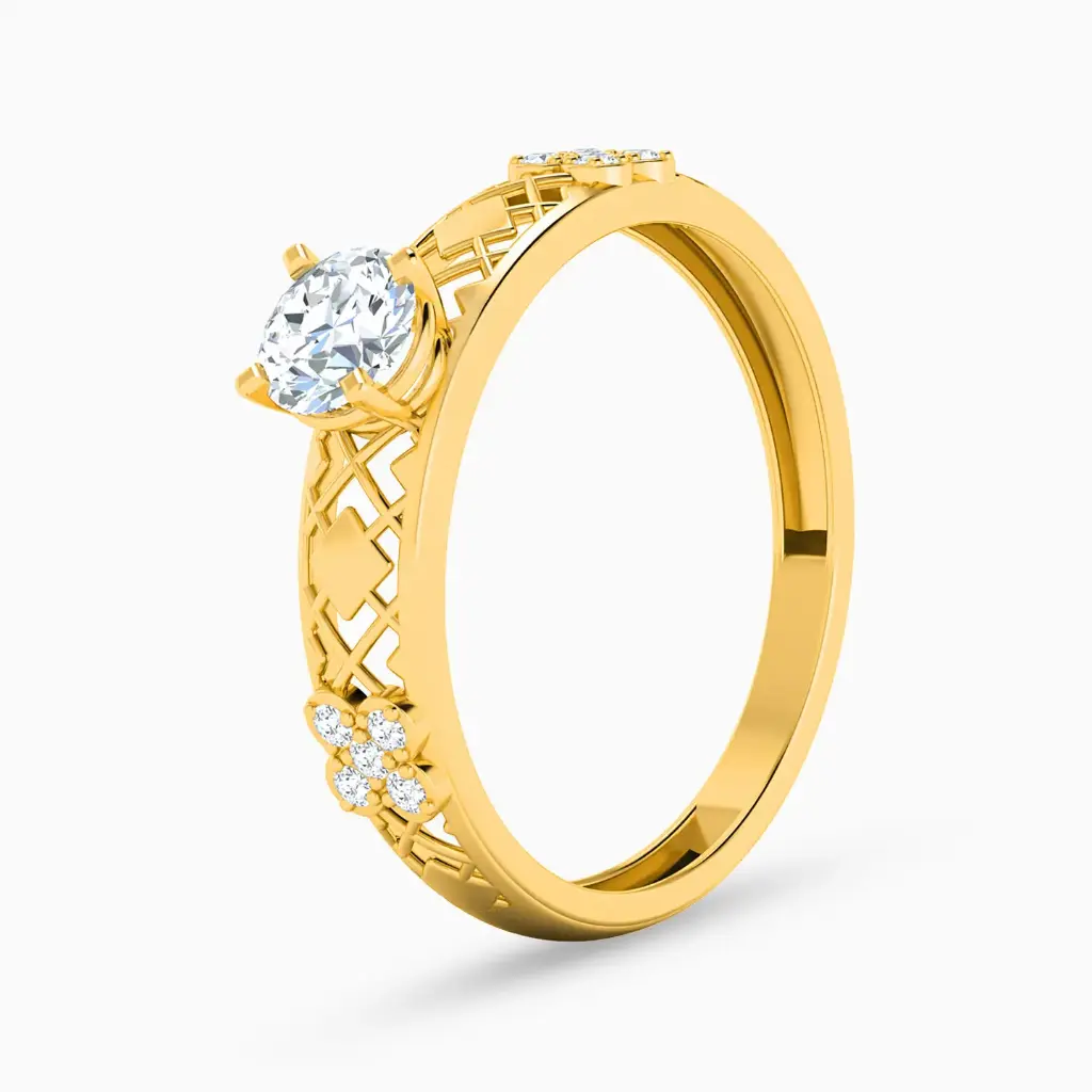 Saudi Ladies' Ring 18K